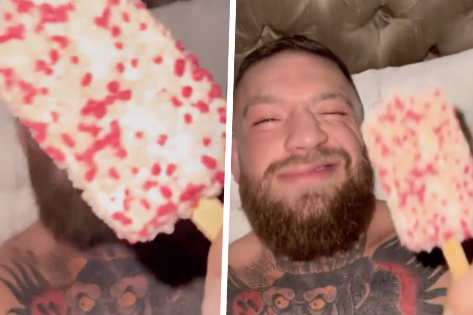 Harmloser Mitternachtssnack oder Kicher-Anfall auf Drogen? Die Fans von Conor McGregor (33) rätseln, was es mit dem Eis-Video auf sich hat.