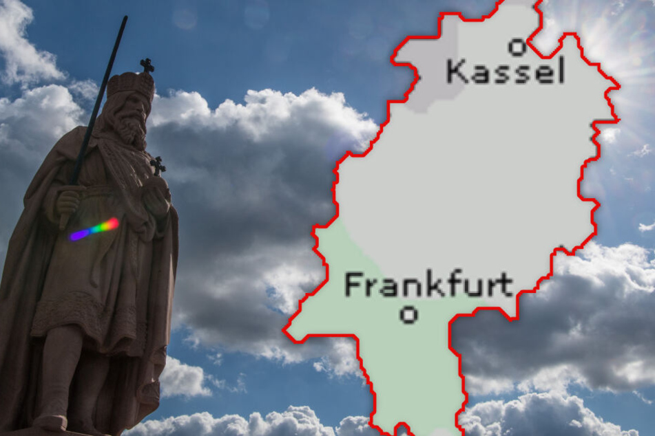 Fotomontage: Auch in Frankfurt wechseln sich Wolken und Sonne munter ab (Symbolbild).