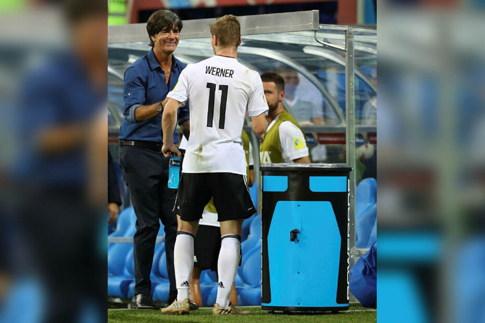 Timo Werner (r.) hat einen Freibrief von Bundestrainer Joachim Löw erhalten.