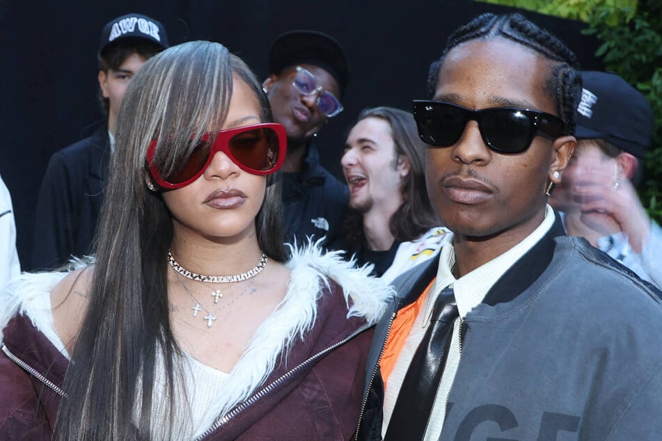 Rihanna (l.) and A$AP Rocky stepped out for the first time since their Beverly Hills mansion was shot at.