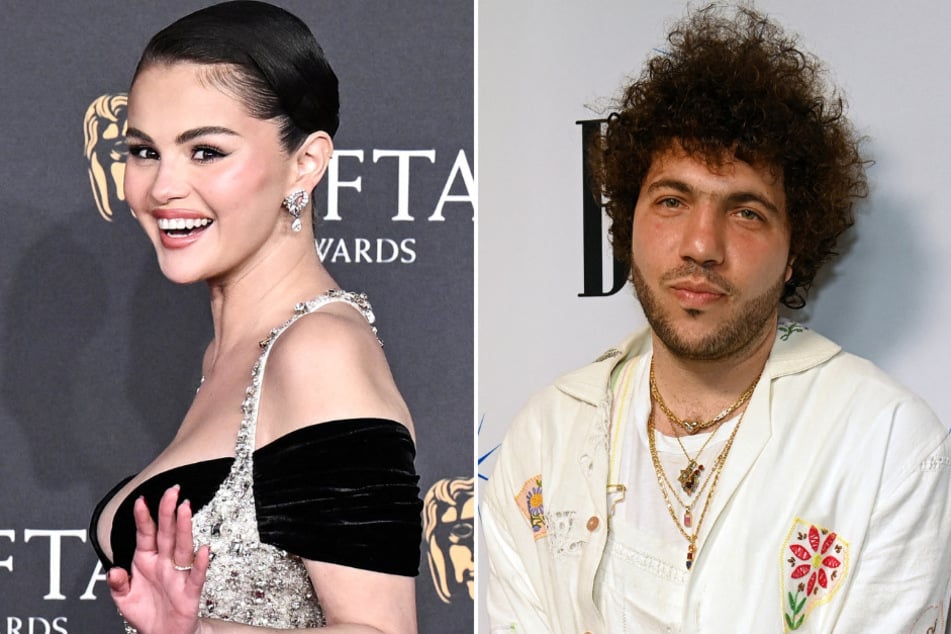 Selena Gomez's (l.) fiancé, Benny Blanco, shared an interesting confession about his shower habits - and she couldn't help but laugh.