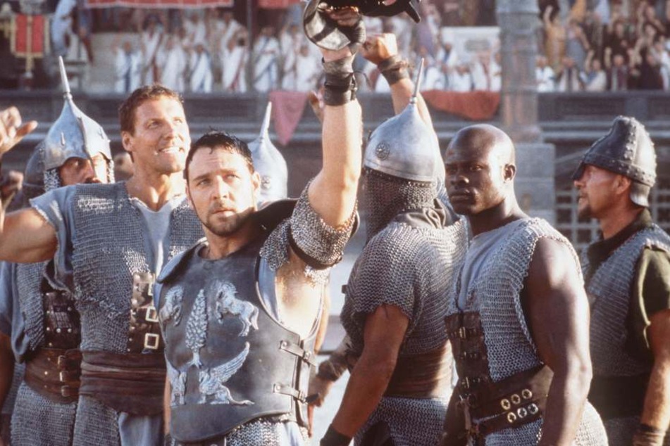 Mit Russel Crowe im Hollywood-Hit "Gladiator".