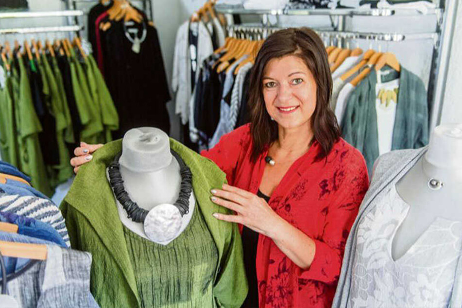 Zeitlose Mode: Designerin Silke-Manon Wiesnet gründete 1997 das Label "Manon Design" in ihrer vogtländischen Heimat.