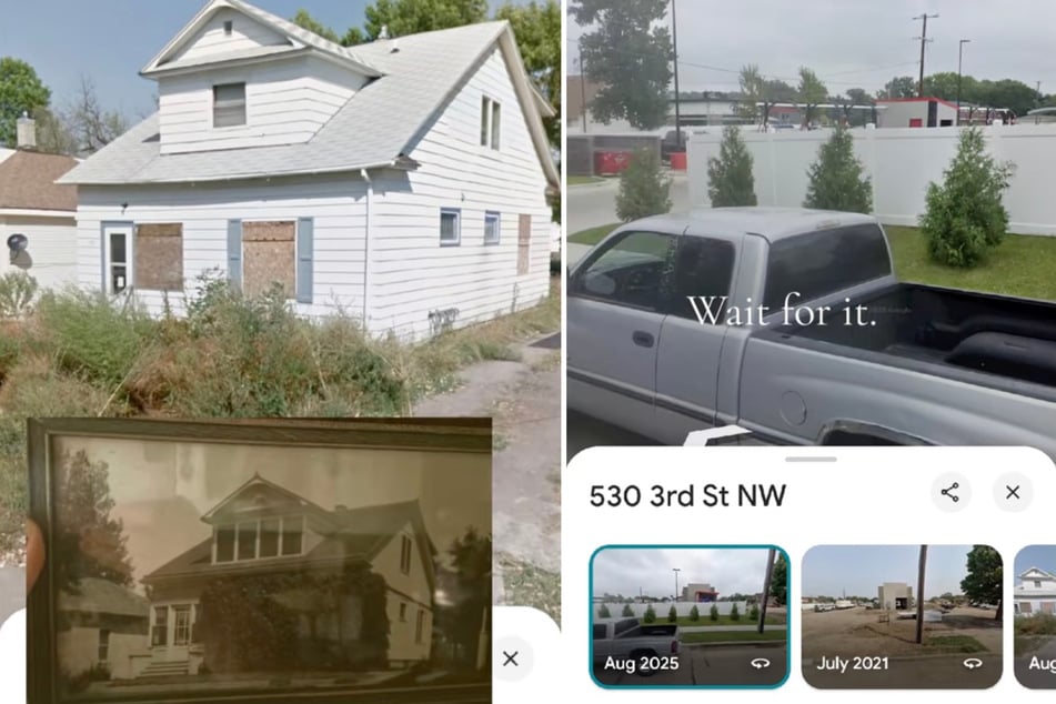 Bei Google Street View sah Chloe, was aus dem Haus geworden ist.