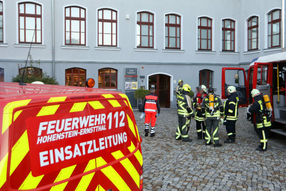 Die Feuerwehr war mit 25 Einsatzkräften am Museum vor Ort.