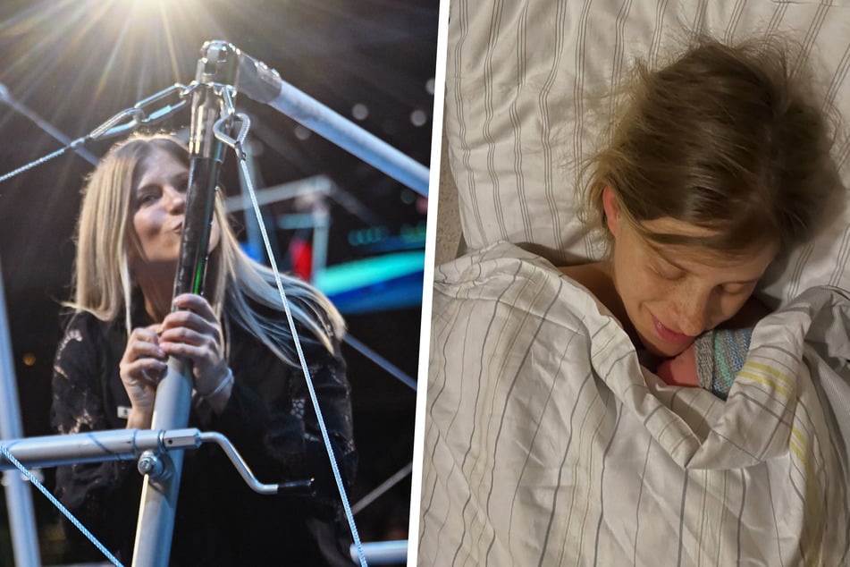 Deutsche Turn-Queen zum ersten Mal Mama! Es ist ein ...