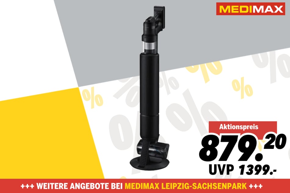Samsung-Stielsauger Bespoke Jet AI Ultra - VS90F40EEK/WD für 879,20 statt 1.399 Euro.