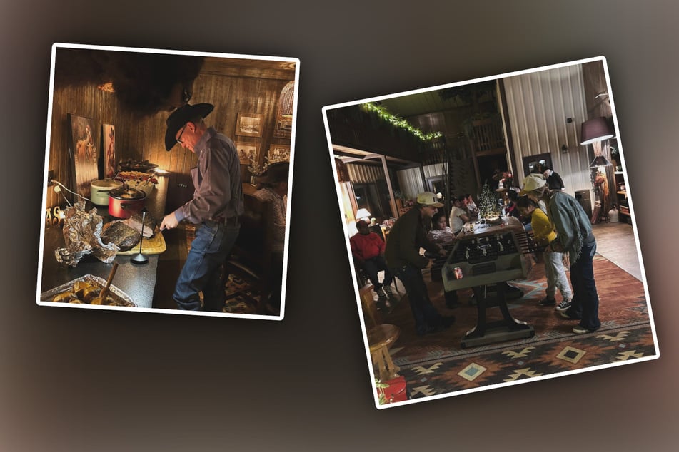 Reichlich Essen, Cowboyhüte und rustikale Deko: So feierte die Schumacher Familie 2025 Weihnachten.