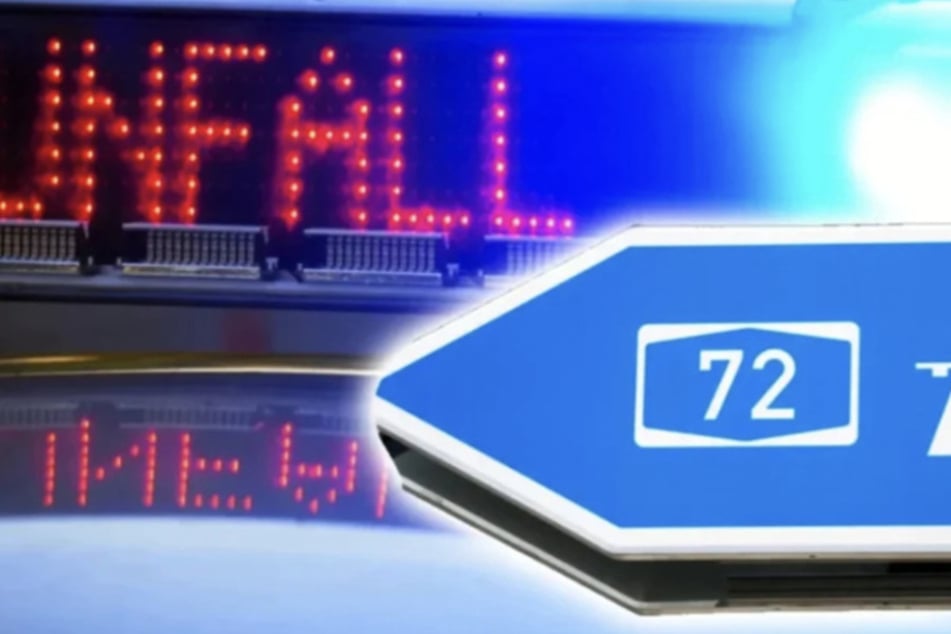 Unfall A72: Vollsperrung auf A72: Zwei Unfälle hintereinander