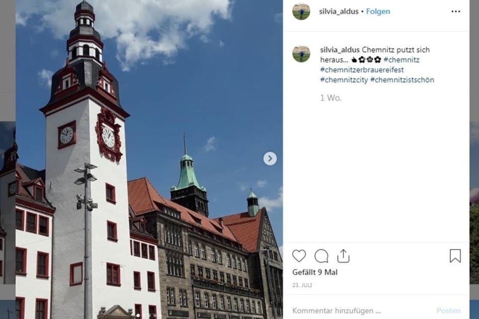 Ein besonders schönes Fotomotiv in Chemnitz ist auch das Rathaus.