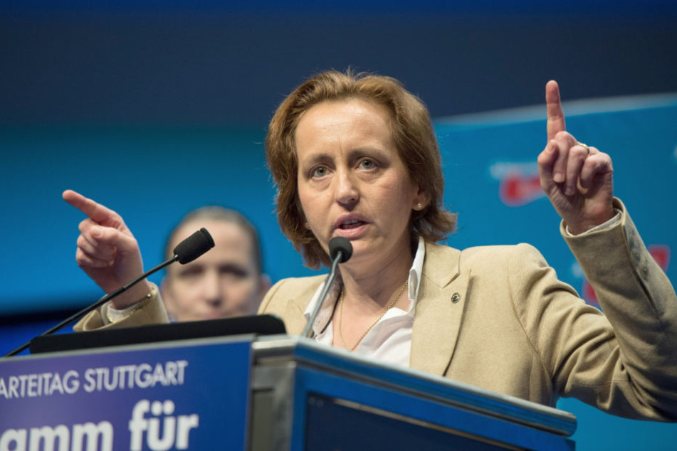 AfD-Hetze: Beatrix von Storch (47) nutzte das Crossner Freibad auf Facebook für ihre Propaganda gegen Migranten.