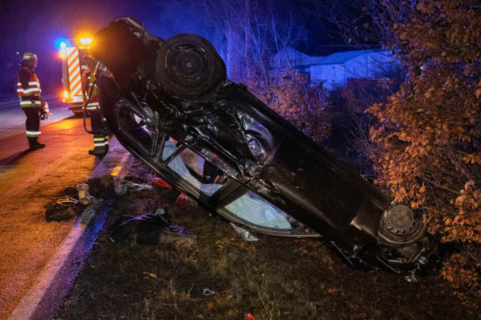 Die Fahrerin überstand den Unfall wie durch ein Wunder.