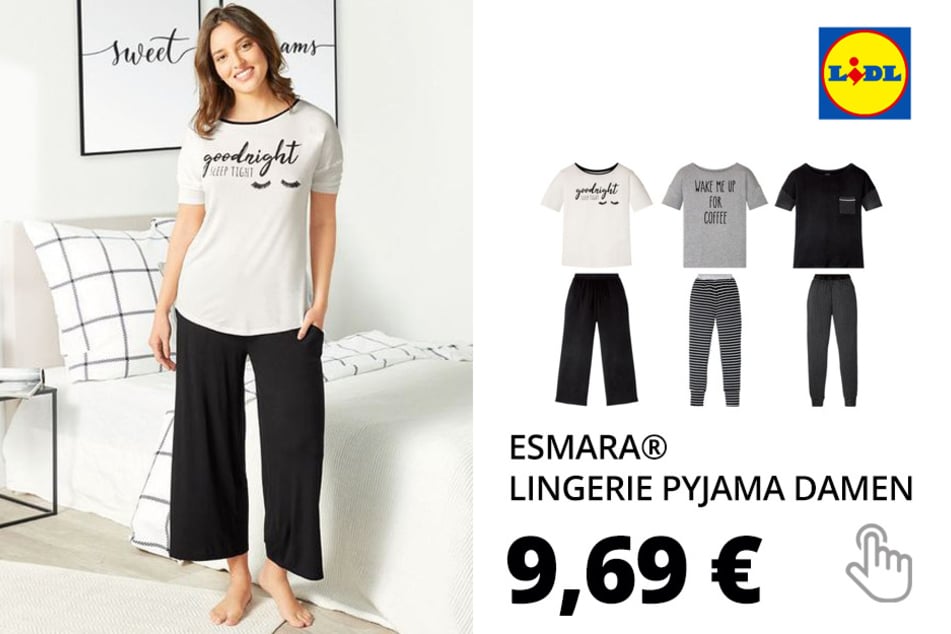 ESMARA® Lingerie Pyjama Damen, aus Viskose und Elasthan