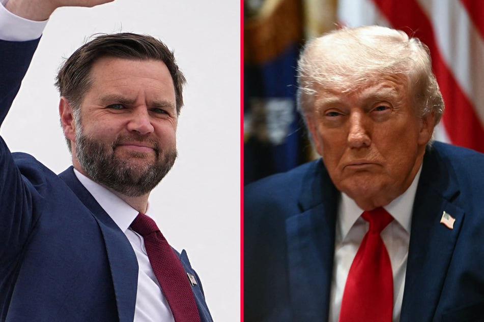 President Donald Trump (r.) has reportedly expressed criticism of Vice President JD Vance behind closed doors.