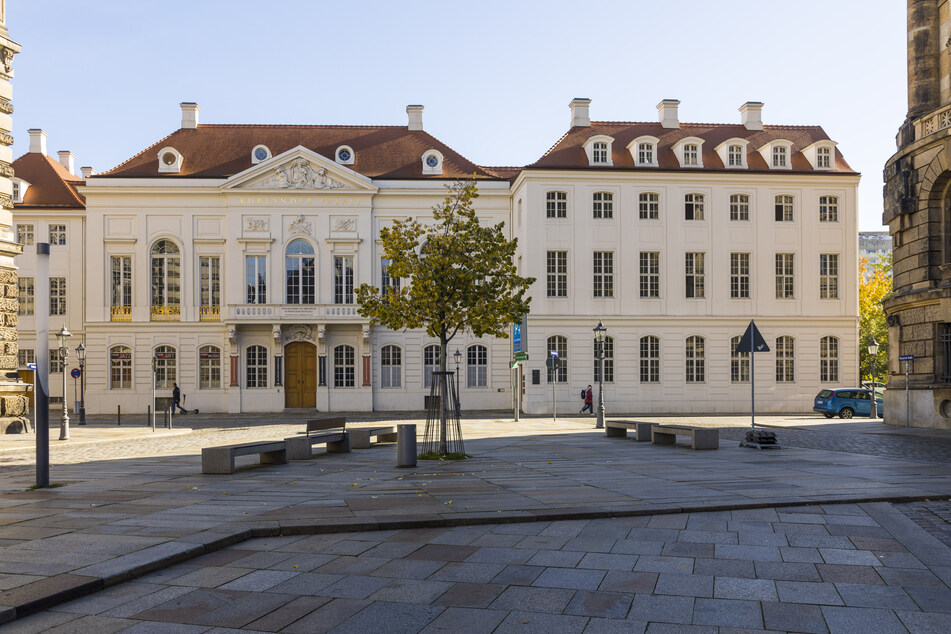 Das Kurländer Palais in der Dresdner Altstadt.
