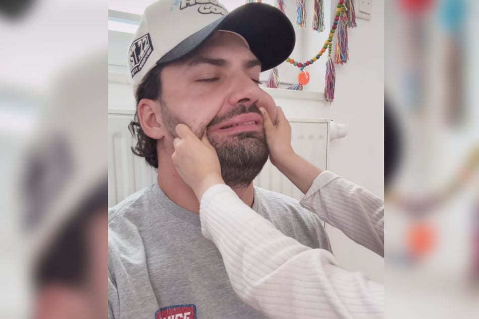 Auf Instagram teilte der 34-Jährige ein Video mit seiner Tochter Snow, in dem er mit ihr herumalbert.