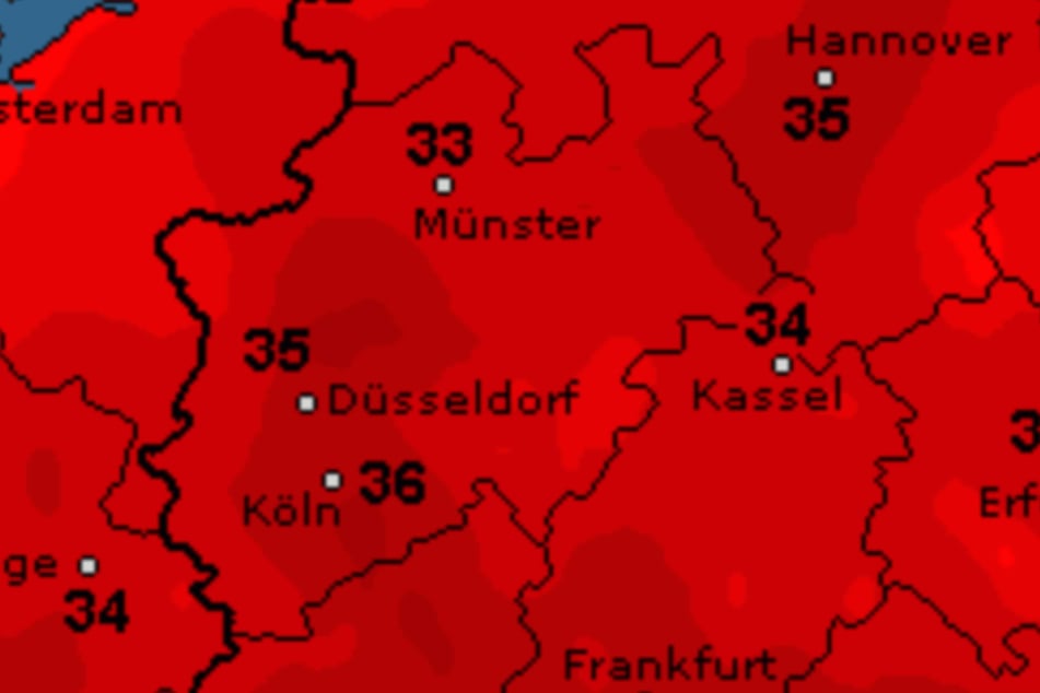 Die Temperaturen erreichen in der kommenden Woche deutlich über 30 Grad.