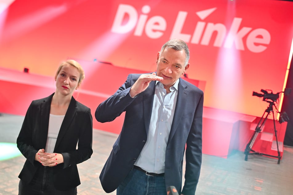 Beim Linken-Parteitag in Berlin grenzten sich Jan van Aken (63) und Ines Schwerdtner (36) scharf von den anderen Parteien ab.