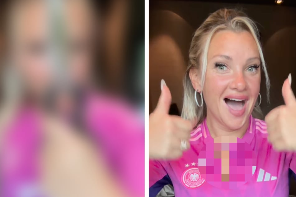 Evelyn Burdecki: Shitstorm für Evelyn Burdecki! Als sie das mit ihrem EM-Trikot macht, laufen ihre Fans Sturm