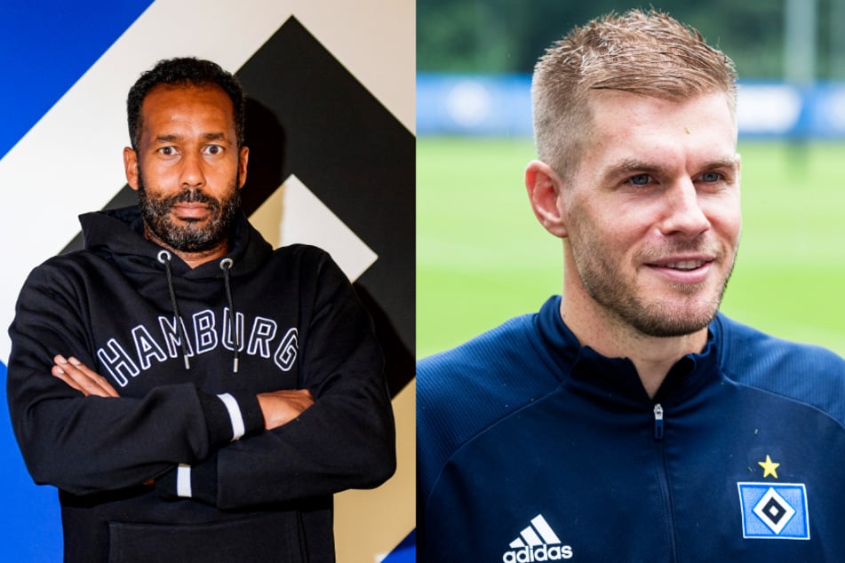 Der HSV stellt Daniel Thioune (l.) als neuen Trainer vor und verpflichtet kurz darauf Torjäger Simon Terodde.
