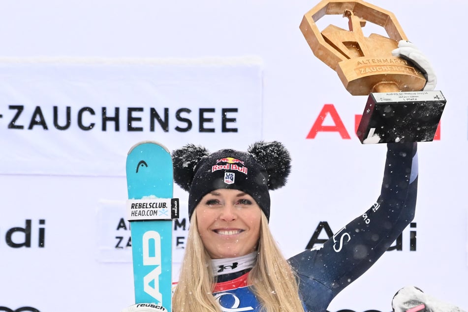 Skirennstar Lindsey Vonn (41) entschied die Abfahrt am gestrigen Samstag für sich.