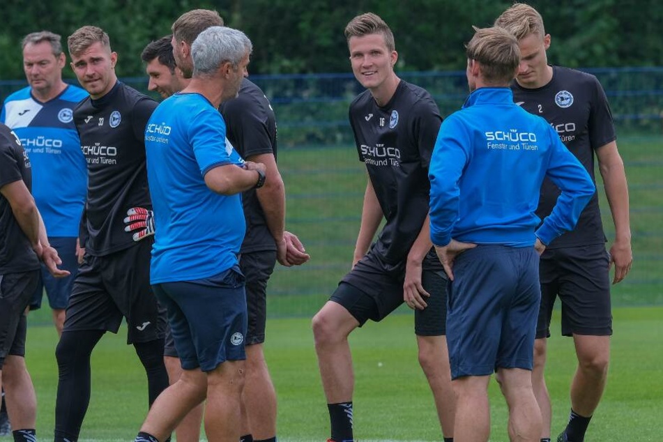 Die Stimmung beim ersten Training war gut.