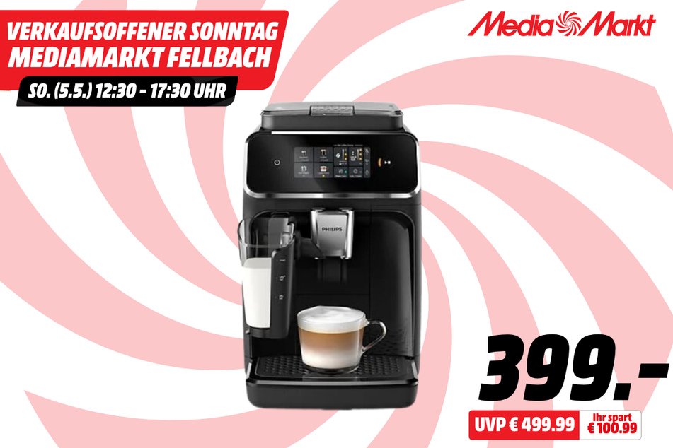 Philips-Kaffeevollautomat für 399 statt 499,99 Euro.