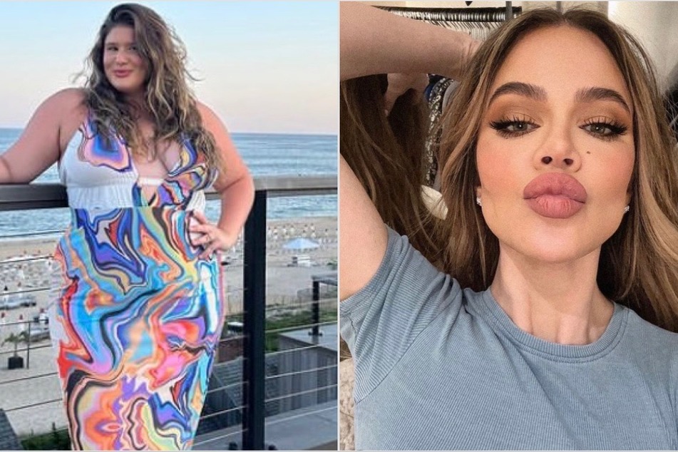 Khloé Kardashian (r.) showed some big love for model Remi Bader after the TikTok star revealed she's being body-shamed online.