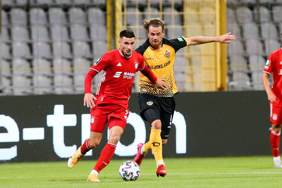 Leon Dajaku (l.) machte im Trikot von Bayerns U23 schon im Alter von 18 Jahren die 3. Liga unsicher. (Archivfoto)