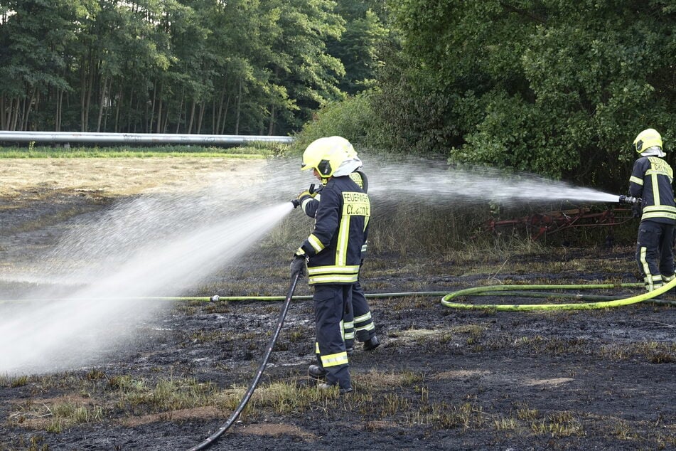 An der Zwickauer Straße brannte Anfang der Woche ein Hektar Feld. Der mutmaßliche Zündler wurde geschnappt.