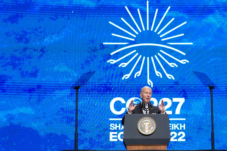 Biden addresses COP27 climate summit, pledging US leadership to avoid "climate hell"