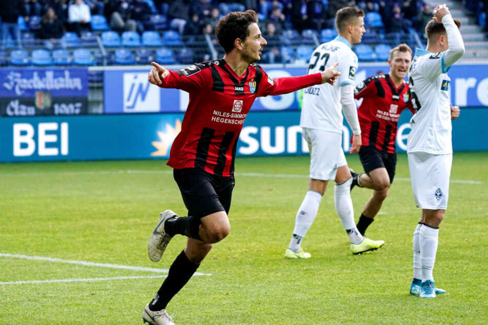 Da war die Freude noch groß. Hosiner traf zum zwischenzeitlichen 2:1 für den CFC.