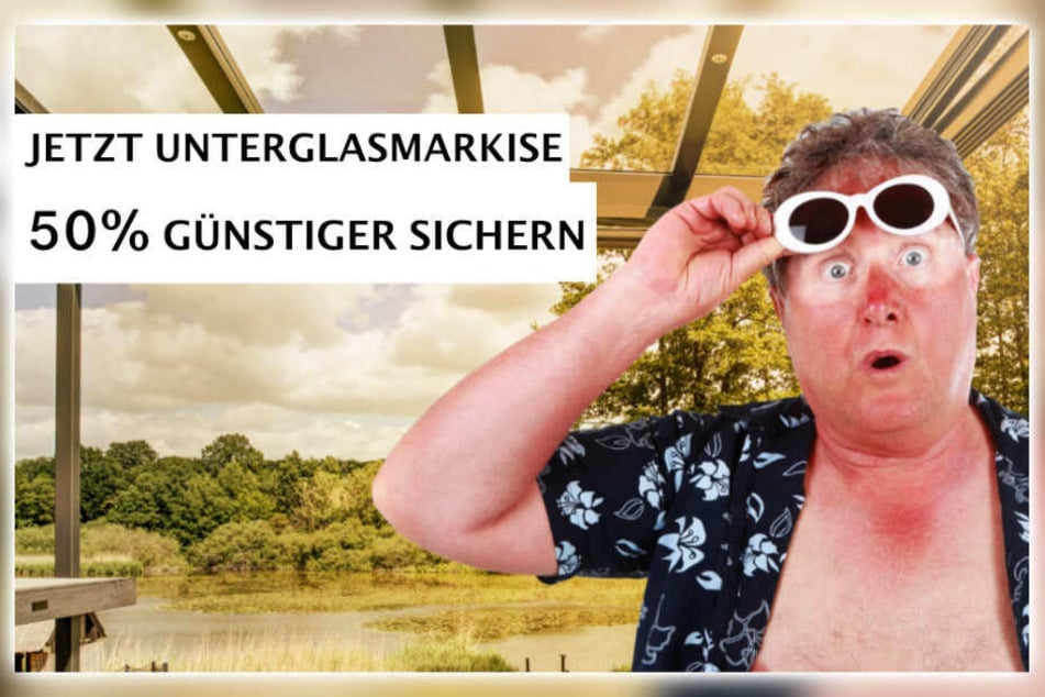 Bei Planung einer Terrassenüberdachung erhaltet Ihr eine Unterglasmarkise 50 % günstiger.