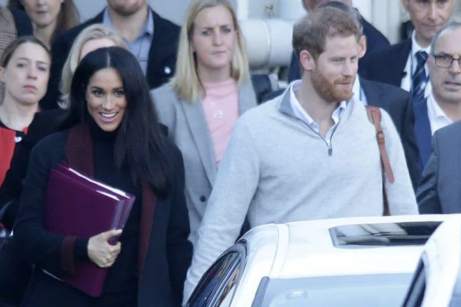 Meghan und Harry am Montag in Sydney, wo sie ihre Herbsttour durch einige Pazifik-Staaten starteten.