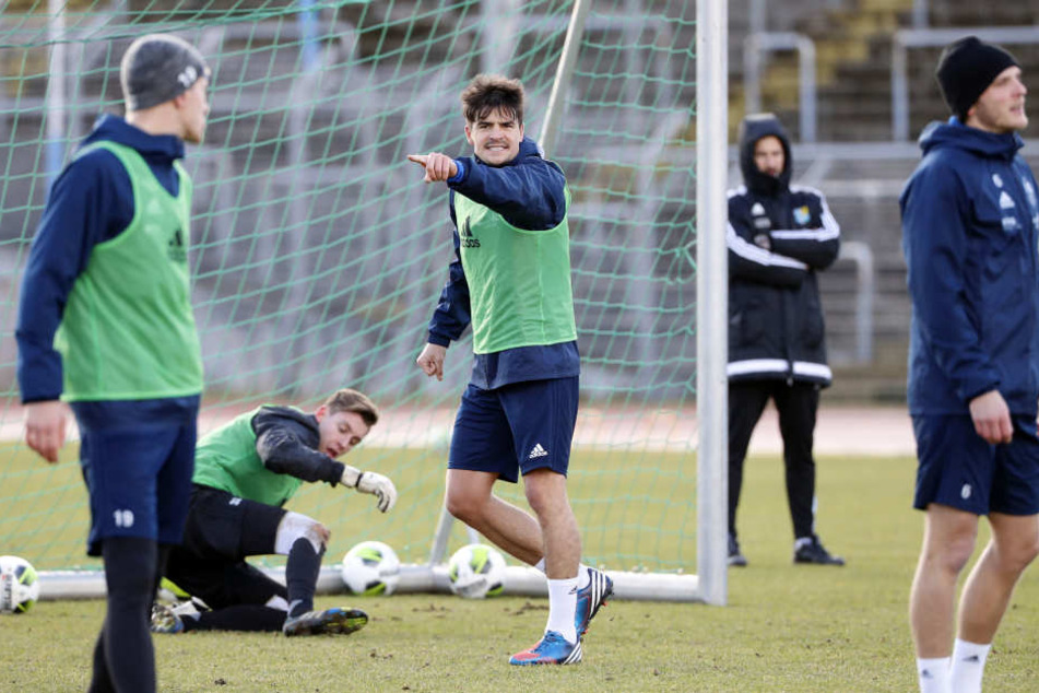 Marcus Hoffmann übernahm gleich in seinen ersten Trainingseinheiten eine Führungsrolle - auch heute auf dem Platz?
