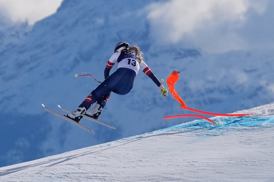 Lindsey Vonn (41) fuhr vor ihrem Sturz in ein Tor.