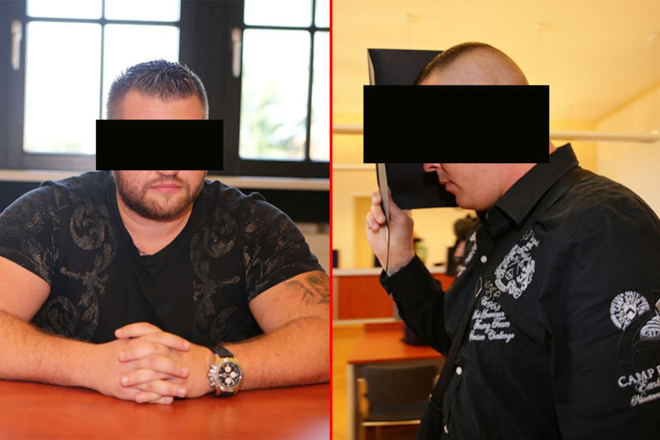 Roman W. (l.) und Thomas K. sollen in der Nacht zum 24. November 2015 einen Anschlag auf die Wohnung von Sachsens Justizminister Sebastian Gemkow verübt haben.