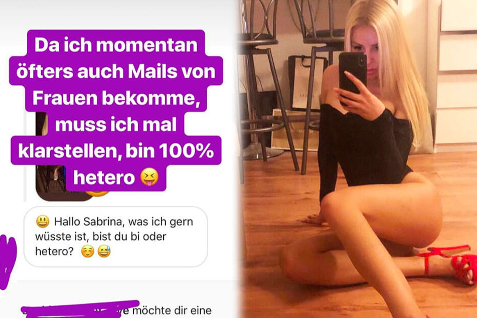 Das Bild zeigt zwei weitere Screenshots aus Sabrinas Instagram-Profil.
