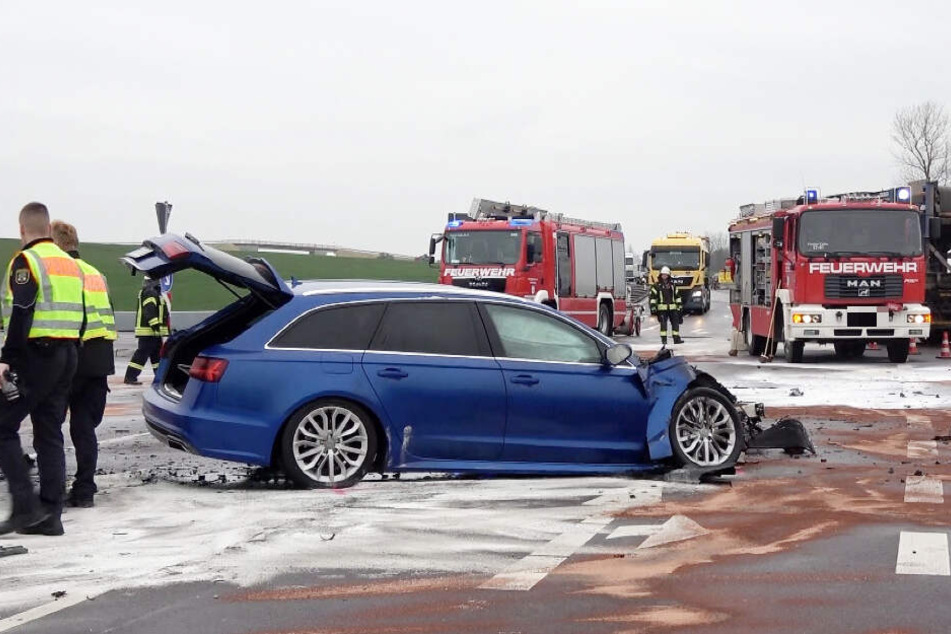 Auch auf der Umleitung kam es am Donnerstagvormittag zu einem schweren Unfall.
