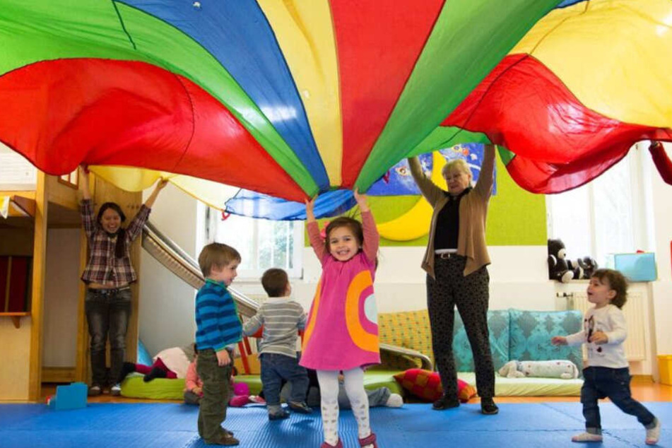 Der "Deutsch als Zweitsprache Eltern-Kind Kurs" am Zentrum "Elki" im Stadtteil Schwabing.