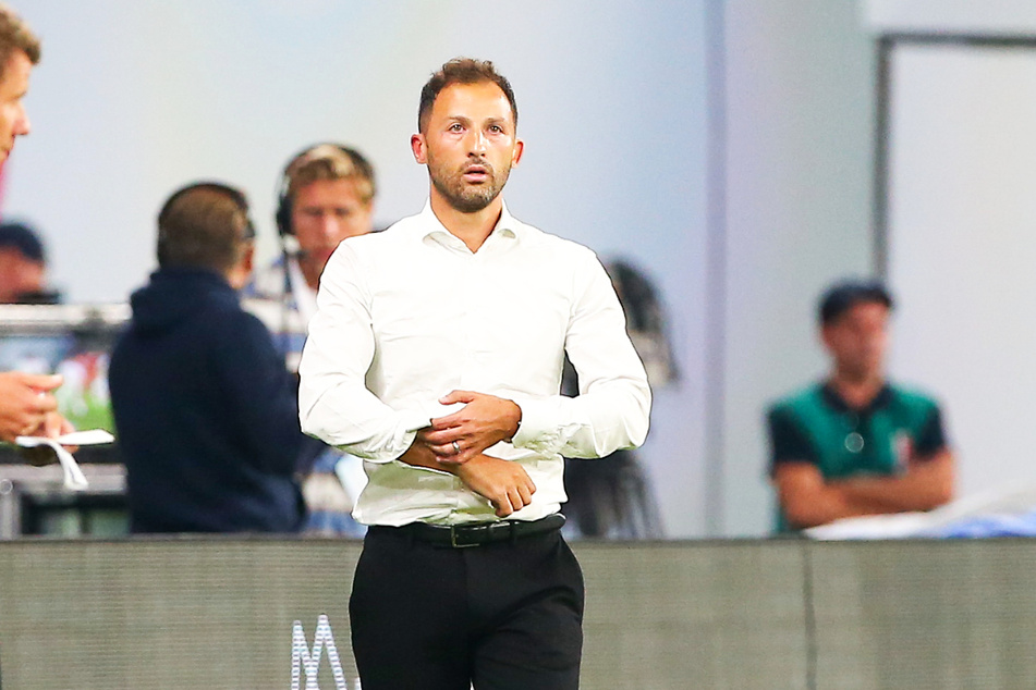 RB (36) coach Domenico Tedesco will not be surprised by Deutsche Bahn's sweet comments about his club.