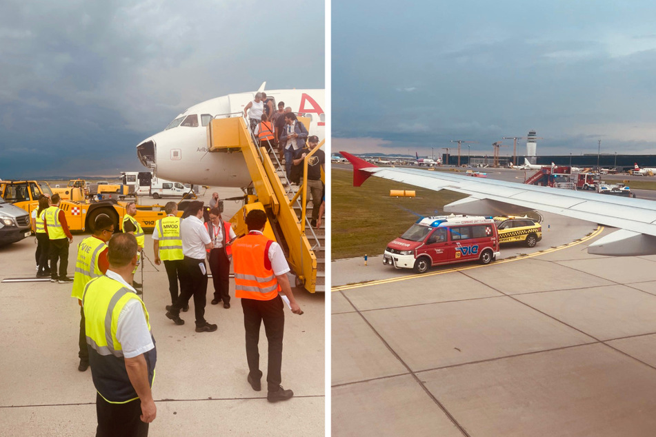 Wie knapp sie dem Tod von der Schippe gesprungen sind, sahen die Passagiere als sie aus dem Flieger stiegen.