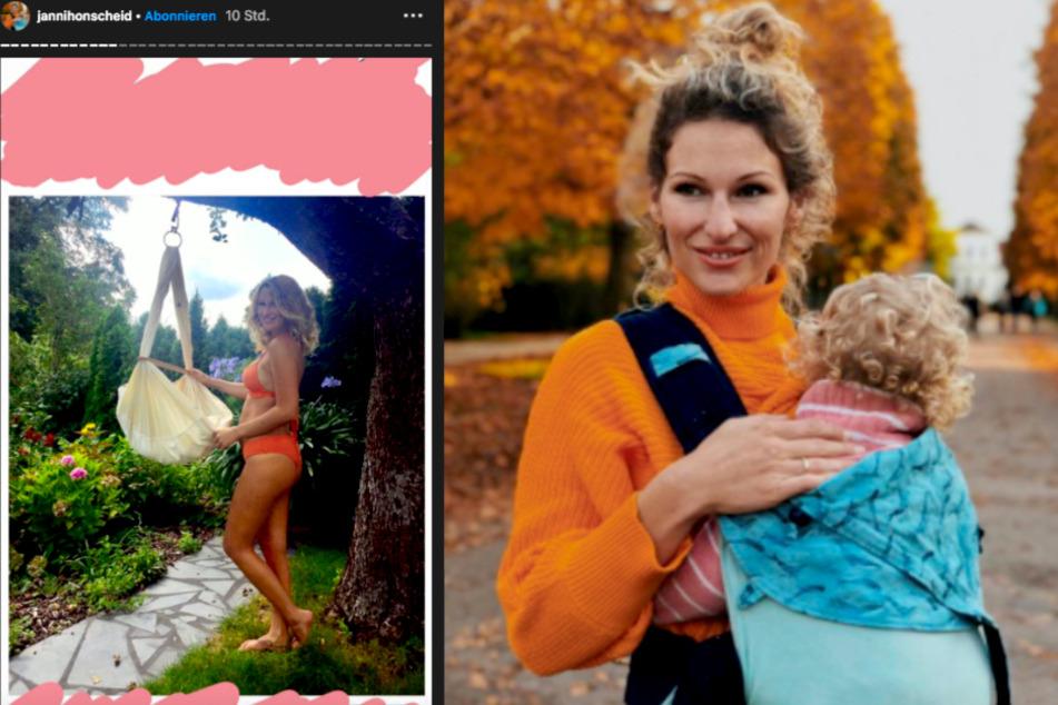 Janni Hönscheid (30) hat sich nach der Geburt ihres ersten Kindes alles andere als wohl in ihrer Haut gefühlt.