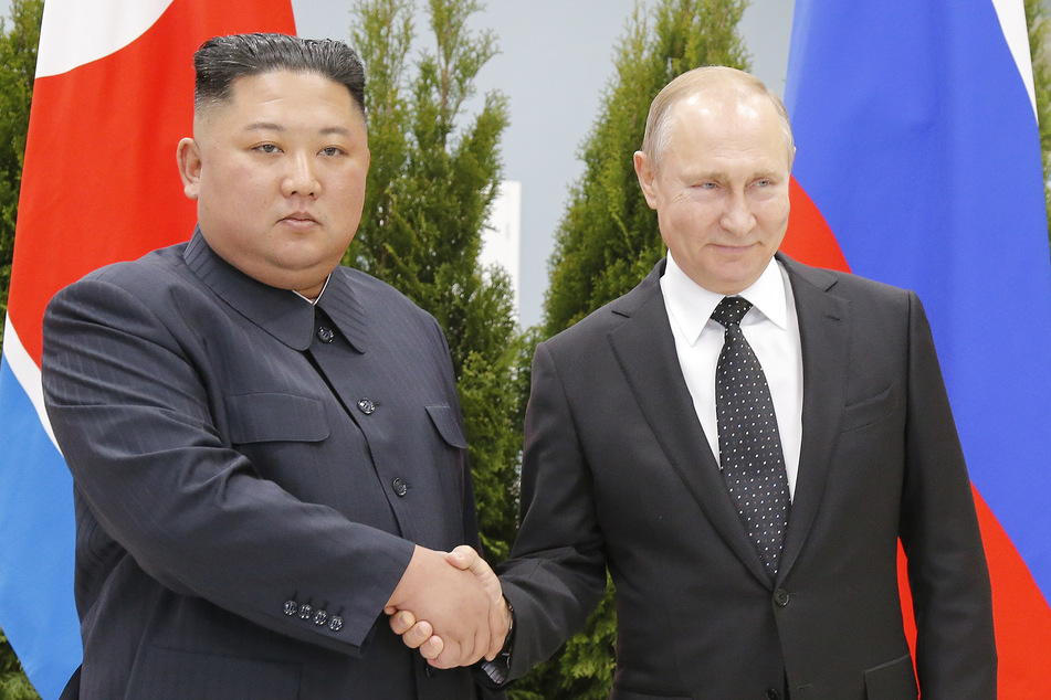 Wladimir Putin (69, r.) und Kim Jong-un (38) bei einem Treffen im Jahre 2019.