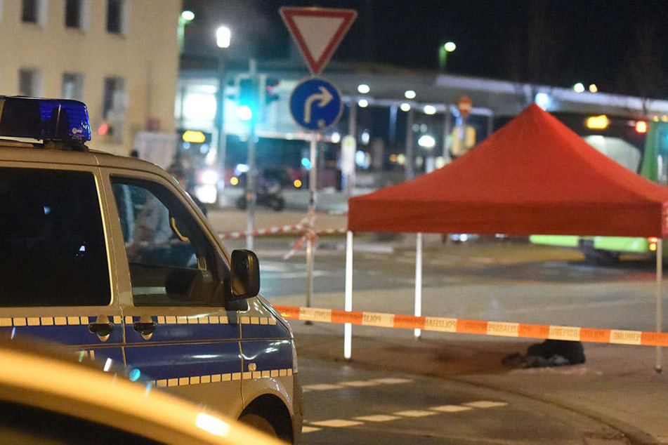 Die Polizei sperrte den Tatort ab.