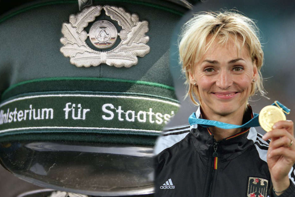 Weitsprung-Olympiasiegerin Heike Drechsler (53) aus Gera wurde in puncto Stasi-Vergangenheit endlich entlastet. (Bildmontage)