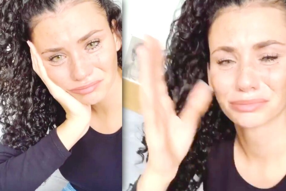 In ihrer Instagram-Story bricht Betty Taube (24) in Tränen aus.