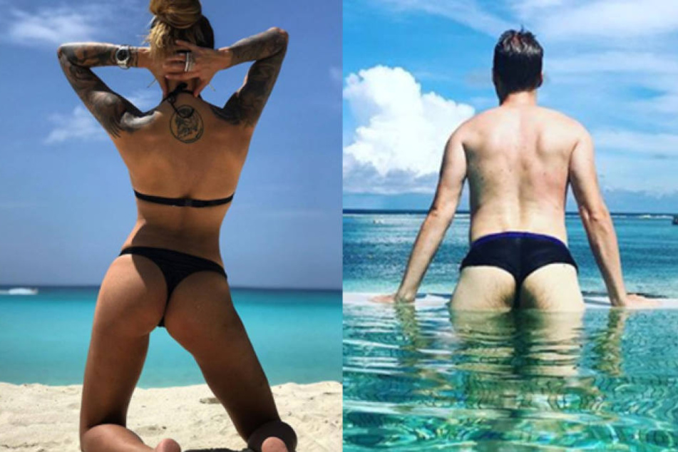 Der direkte Vergleich: Oliver Pocher (39, r.) muss sich neben Sophia Thomalla (28) wirklich nicht verstecken.