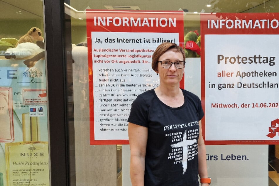 Die Apotheke von Inhaberin Claudia Heidl (46) bleibt am Protesttag bis 14 Uhr geschlossen.