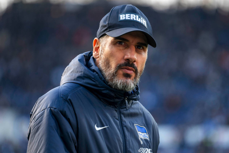 Für Hertha-Coach Cristian Fiél (44) steht beim Heimspiel gegen Kaiserslautern einiges auf dem Spiel.